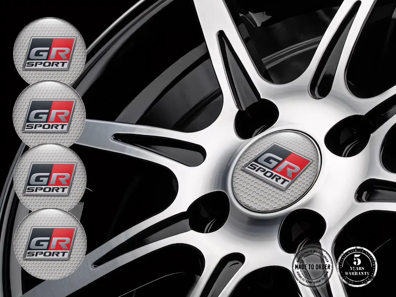 Toyota Calcomanías de Aro Edición Emblemas Estilo de Silicona